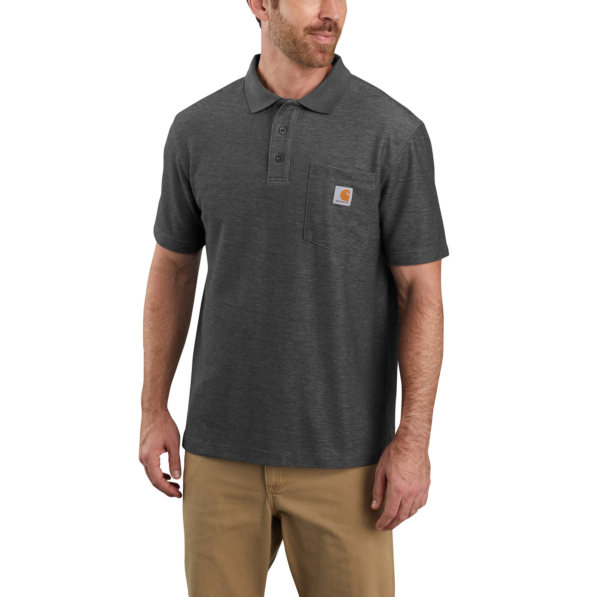 Carhartt Men's Loose Fit Short Sleeve Pocket Polo - Work World - Workwear, Work Boots, Safety Gear