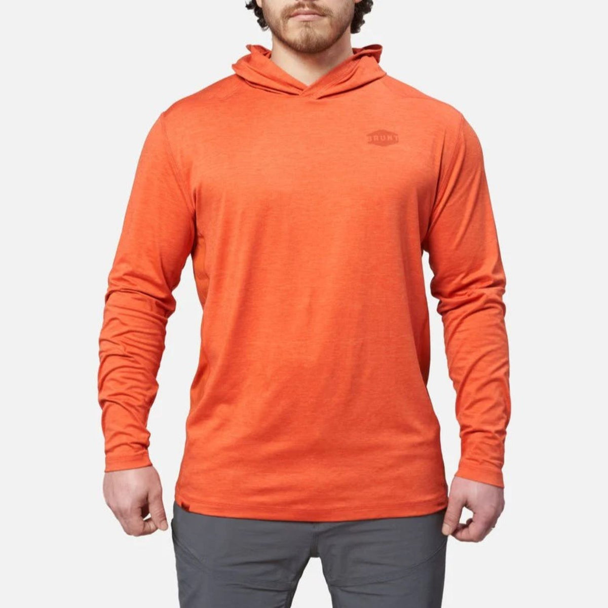 BRUNT Men&#39;s The Mckenna Tech UPF 50 Hooded Long Sleeve T-Shirt - Work World - Workwear, Work Boots, Safety Gear