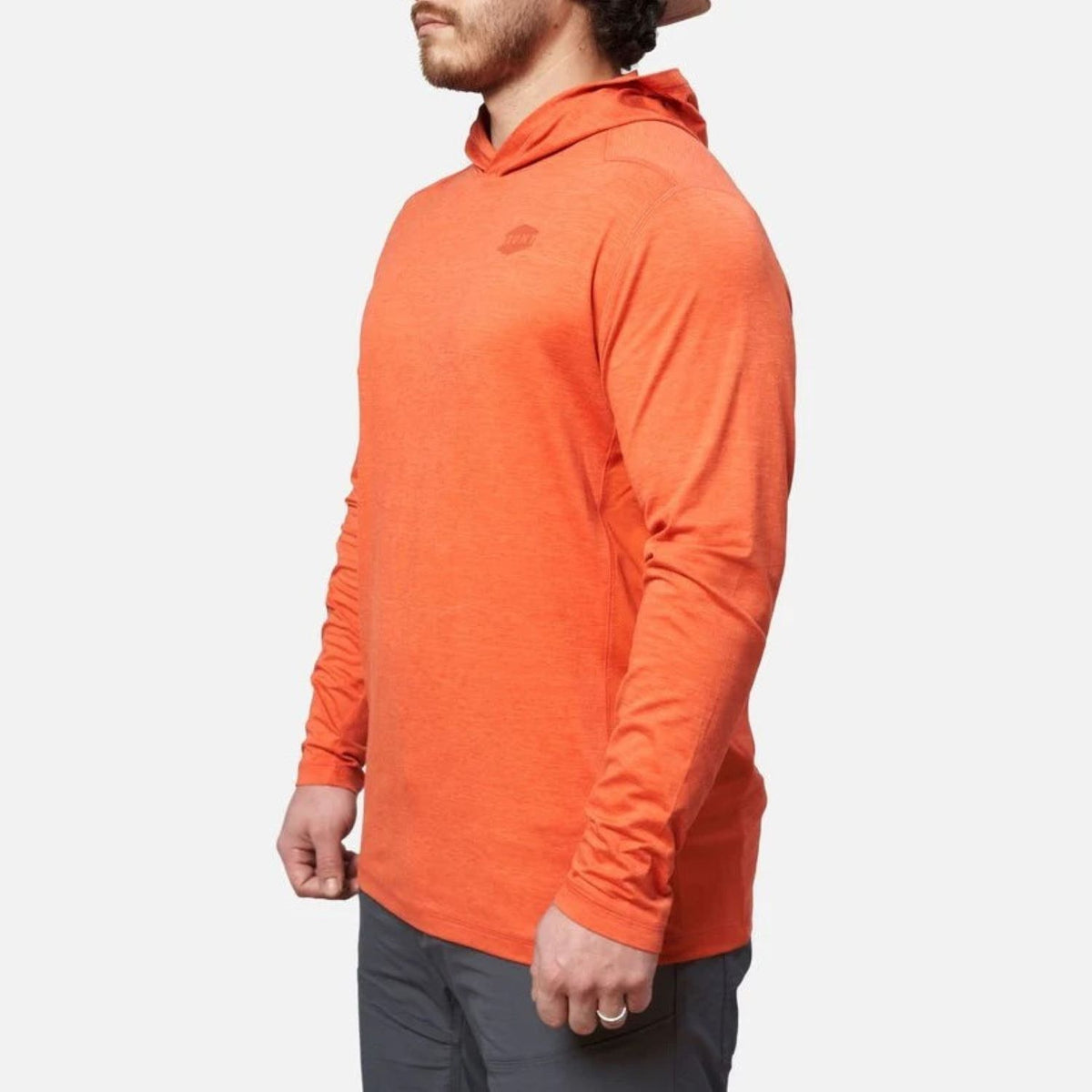 BRUNT Men&#39;s The Mckenna Tech UPF 50 Hooded Long Sleeve T-Shirt - Work World - Workwear, Work Boots, Safety Gear
