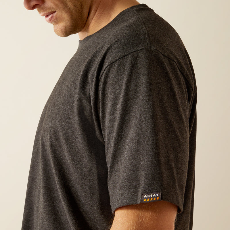 Ariat Men&#39;s Rebar CottonStrong Short Sleeve T-Shirt - Work World - Workwear, Work Boots, Safety Gear