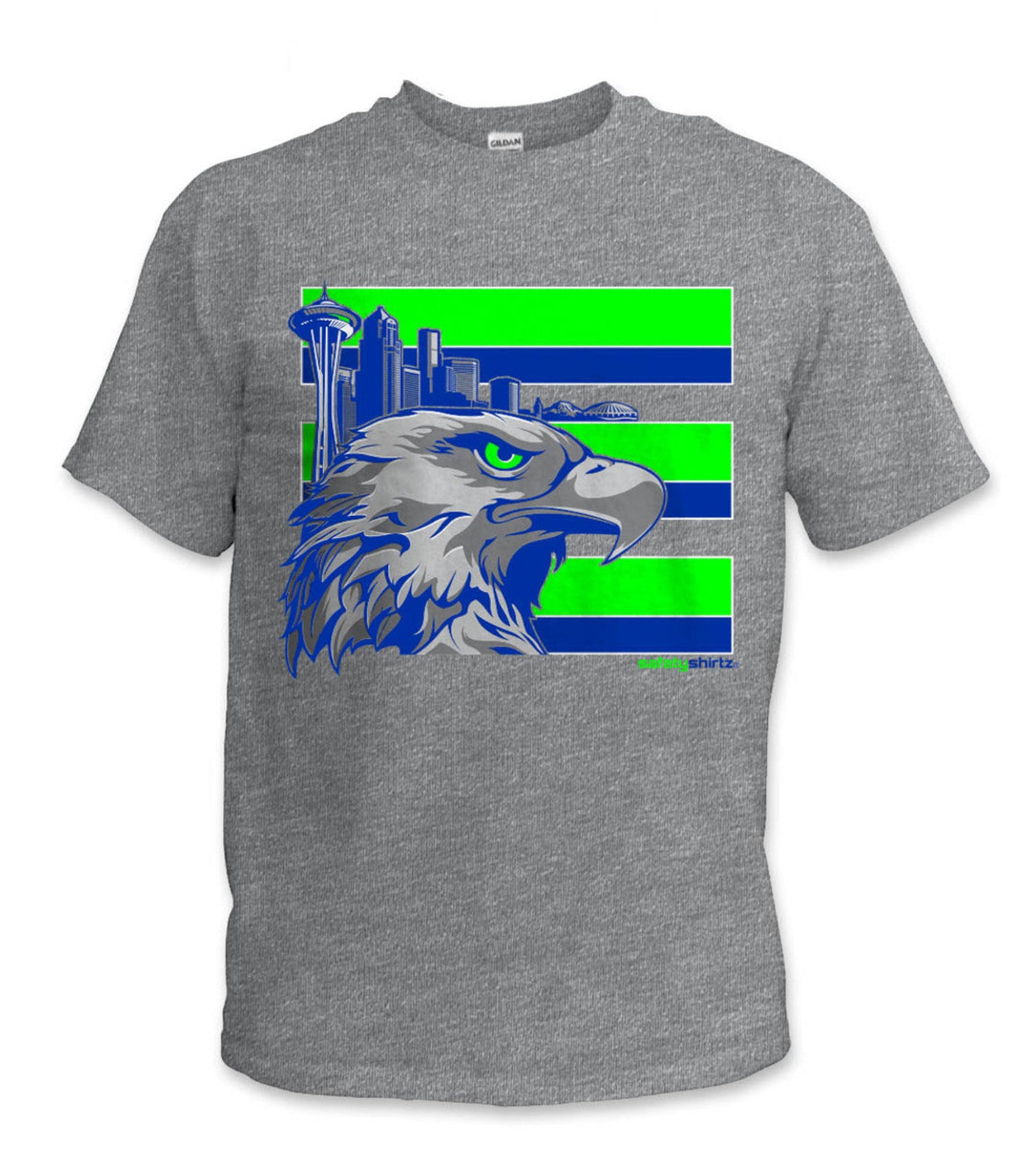 SafetyShirtz Throwback Seattle Graphic Short Sleeve T-Shirt - Work World - Workwear, Work Boots, Safety Gear
