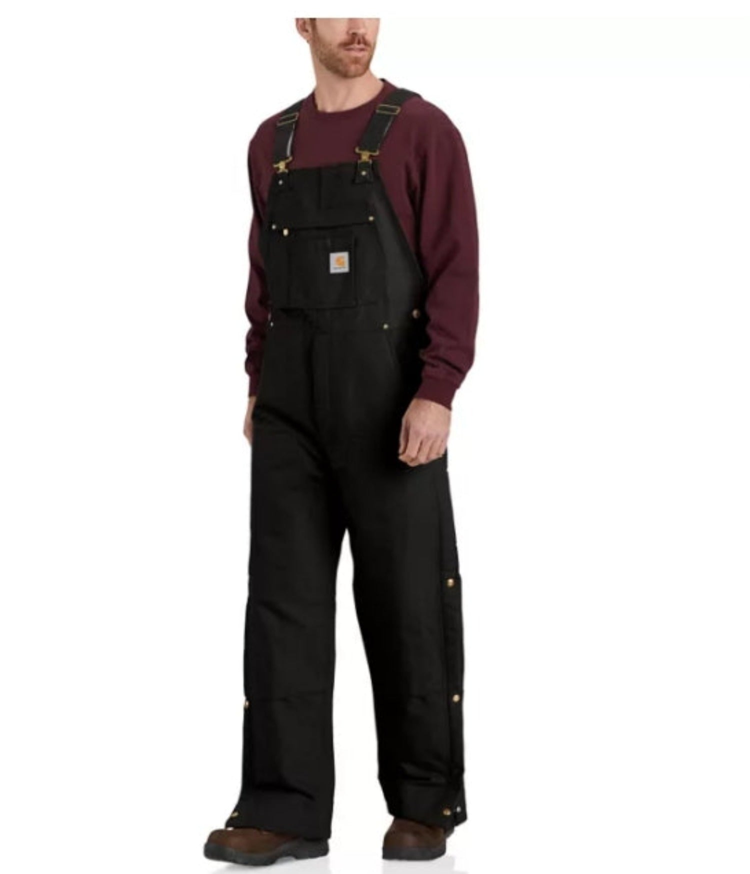 Carhartt Men's Loose Fit Firm Duck Insulted Bib Overall - Work World - Workwear, Work Boots, Safety Gear