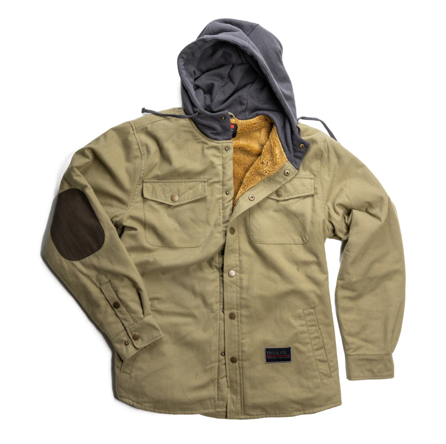 Troll Co. Men's Elwood Hooded Snap-Up Sherpa-Lined Jacket - Work World