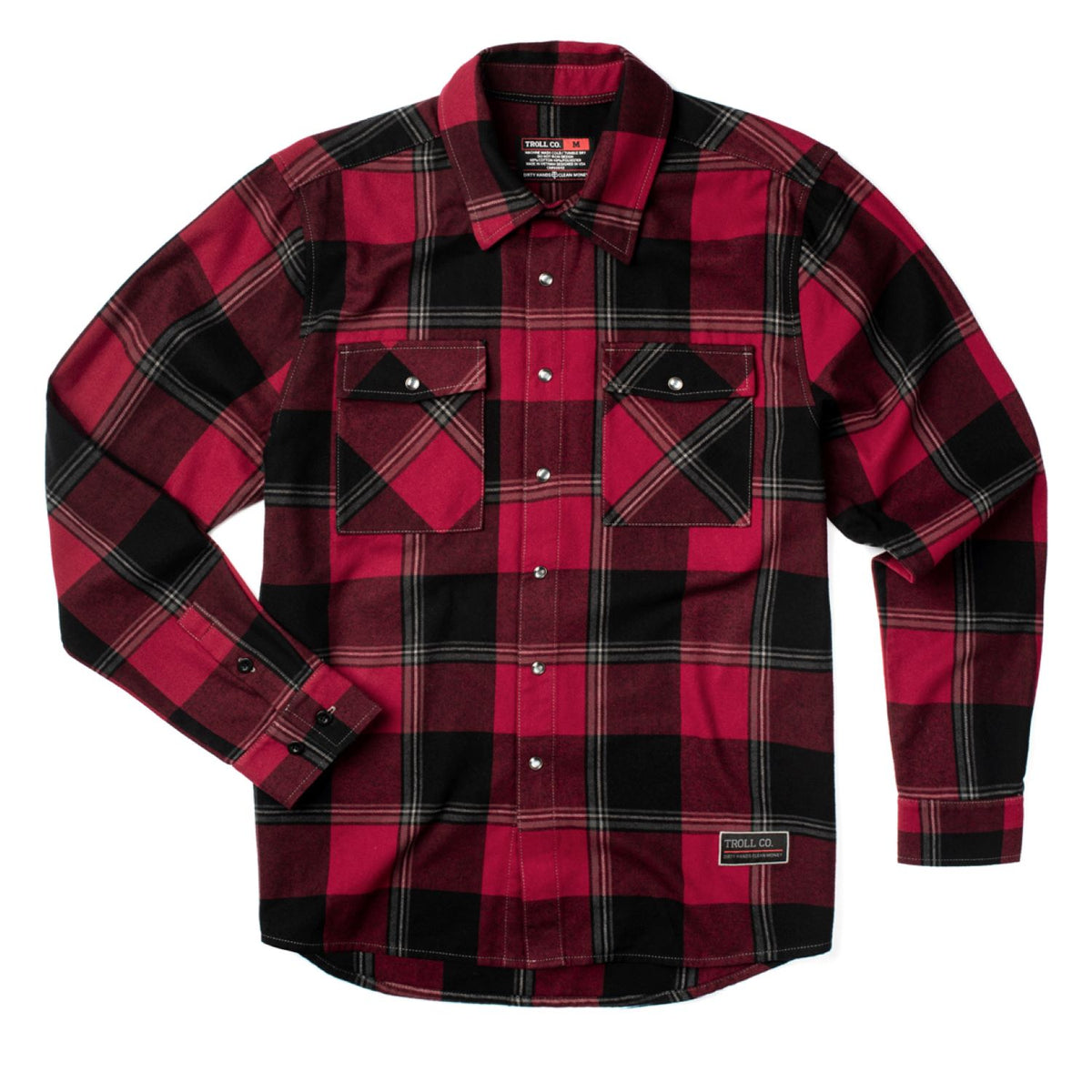 Troll Co. Men&#39;s Gridlock Button-Down Flannel Work Shirt - Work World - Workwear, Work Boots, Safety Gear