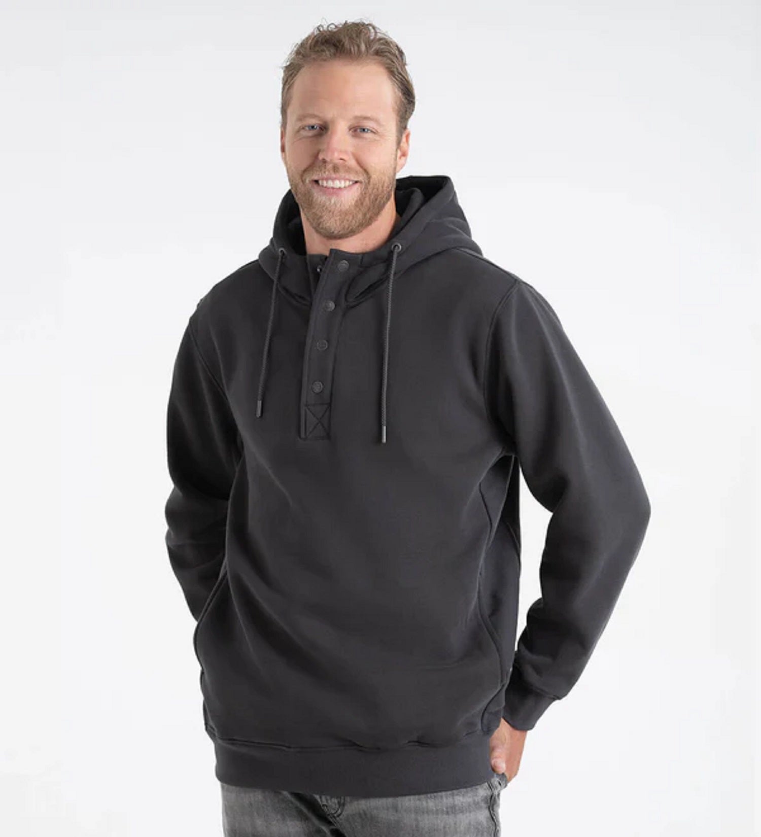 Thorogood Men's Snap Neck Heavyweight Hoodie - Work World - Workwear, Work Boots, Safety Gear