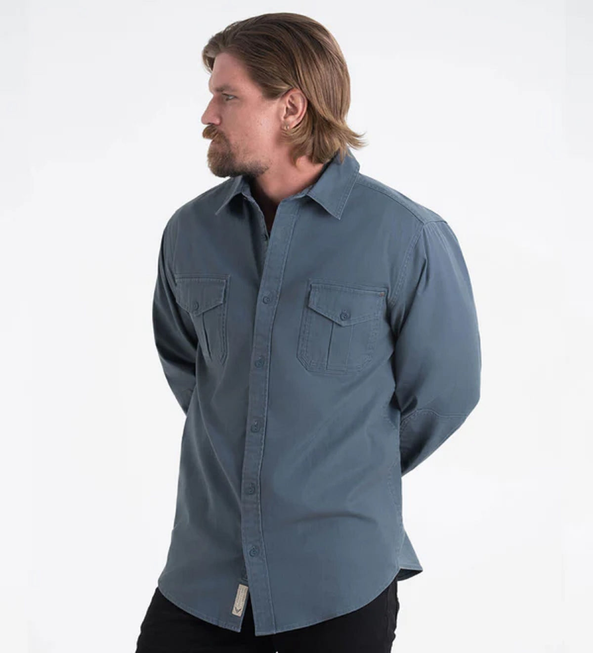 Thorogood Men&#39;s Heavyweight Utility Stretch Button-Down Work Shirt - Work World - Workwear, Work Boots, Safety Gear