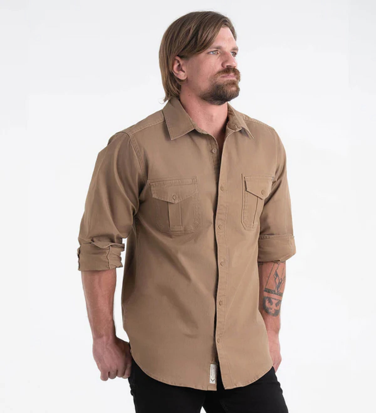 Thorogood Men&#39;s Heavyweight Utility Stretch Button-Down Work Shirt - Work World - Workwear, Work Boots, Safety Gear