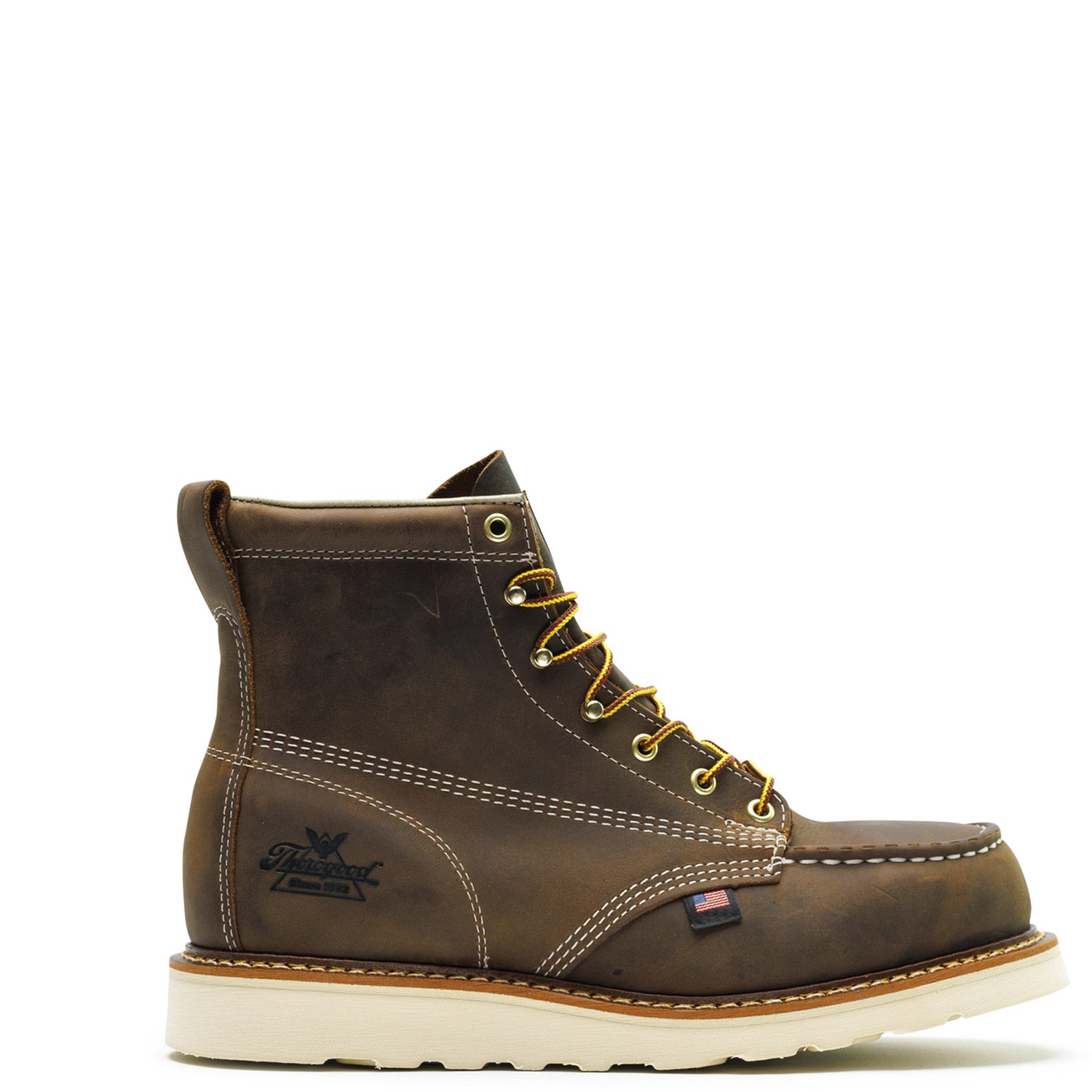 Thorogood Men's American Heritage 6" Moc Toe Steel Toe Work Boot - Work World - Workwear, Work Boots, Safety Gear