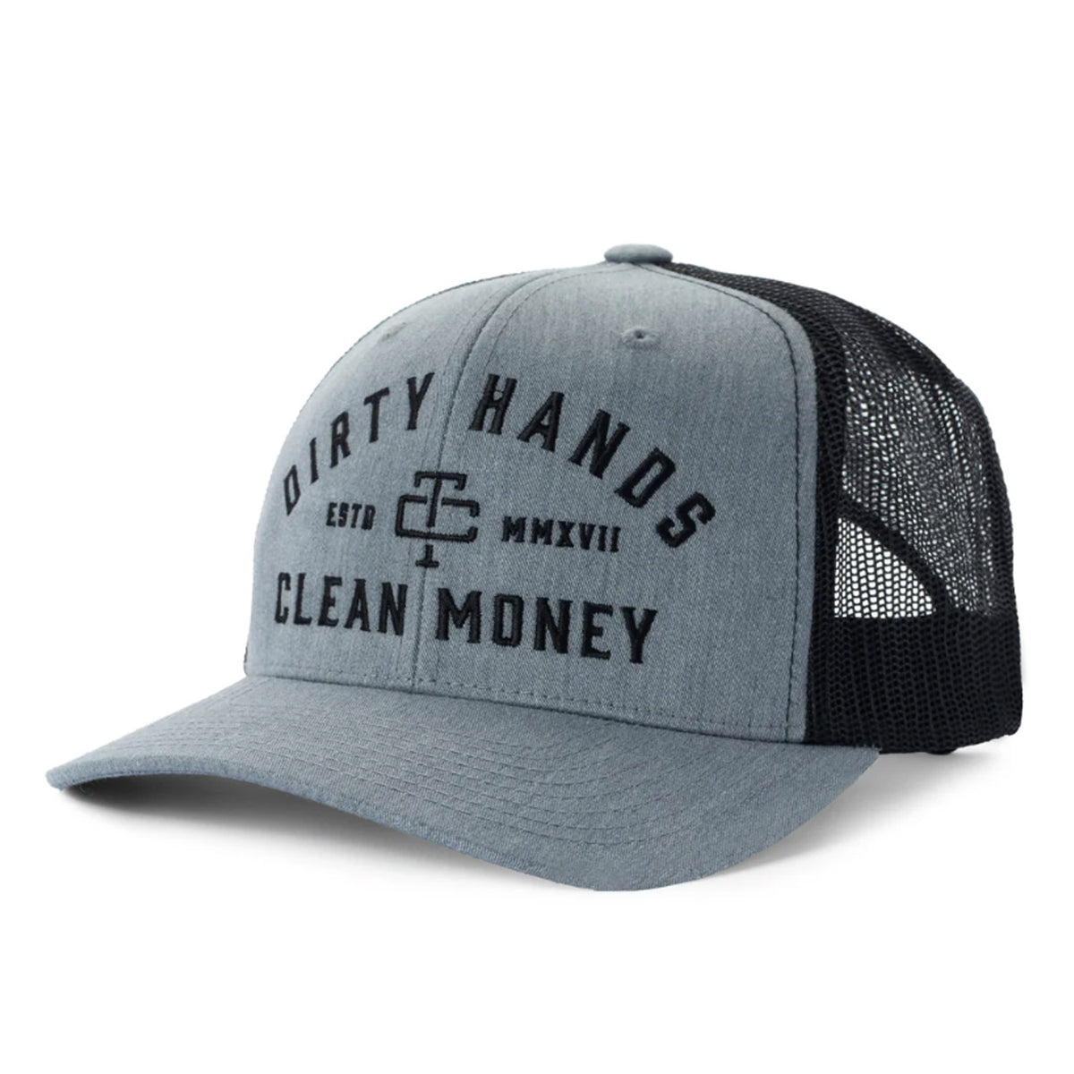 Troll Co. Catena &quot;Dirty Hands Clean Money&quot; Curved Brim Snapback Cap - Work World - Workwear, Work Boots, Safety Gear