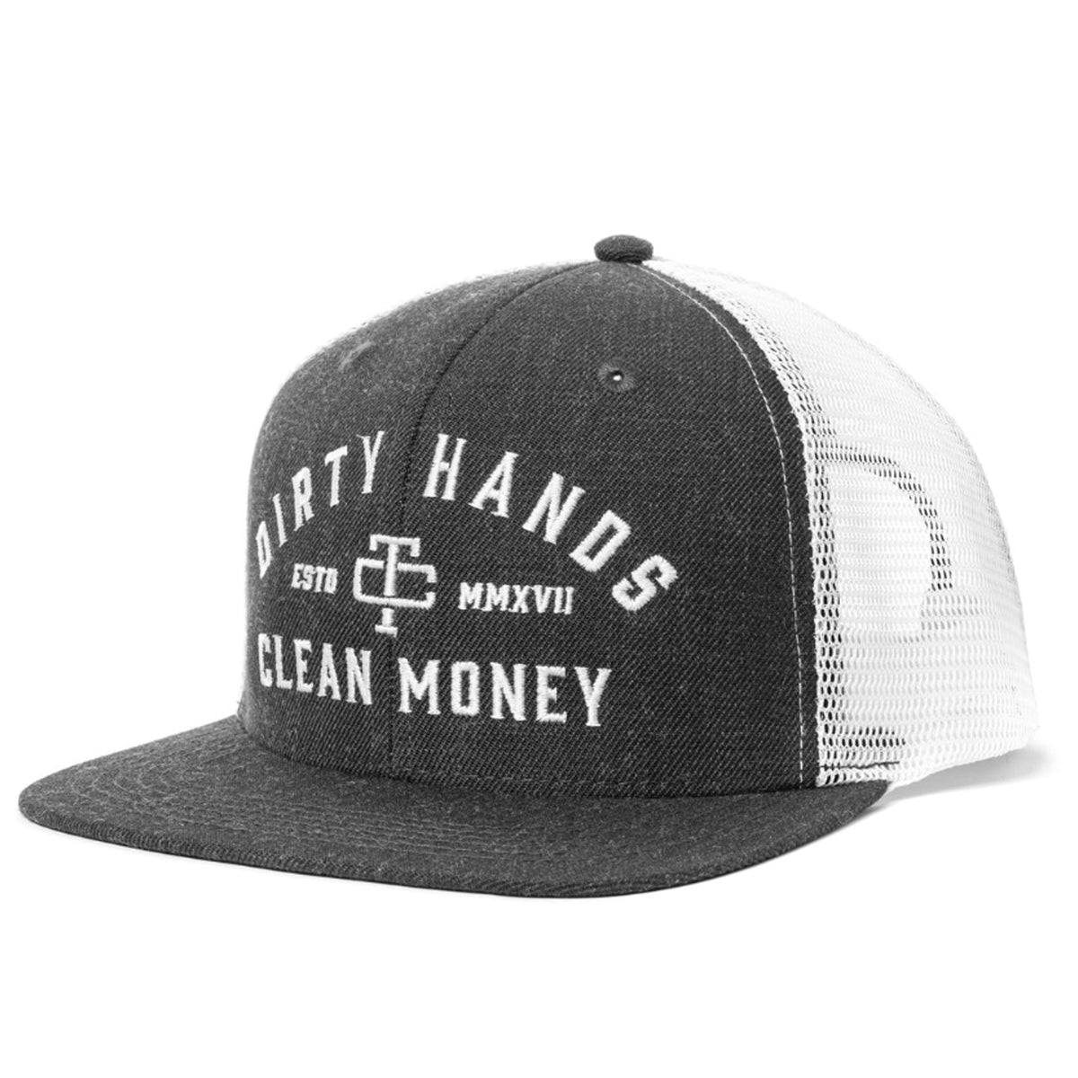 Troll Co. Catena &quot;Dirty Hands Clean Money&quot; Curved Brim Snapback Cap - Work World - Workwear, Work Boots, Safety Gear