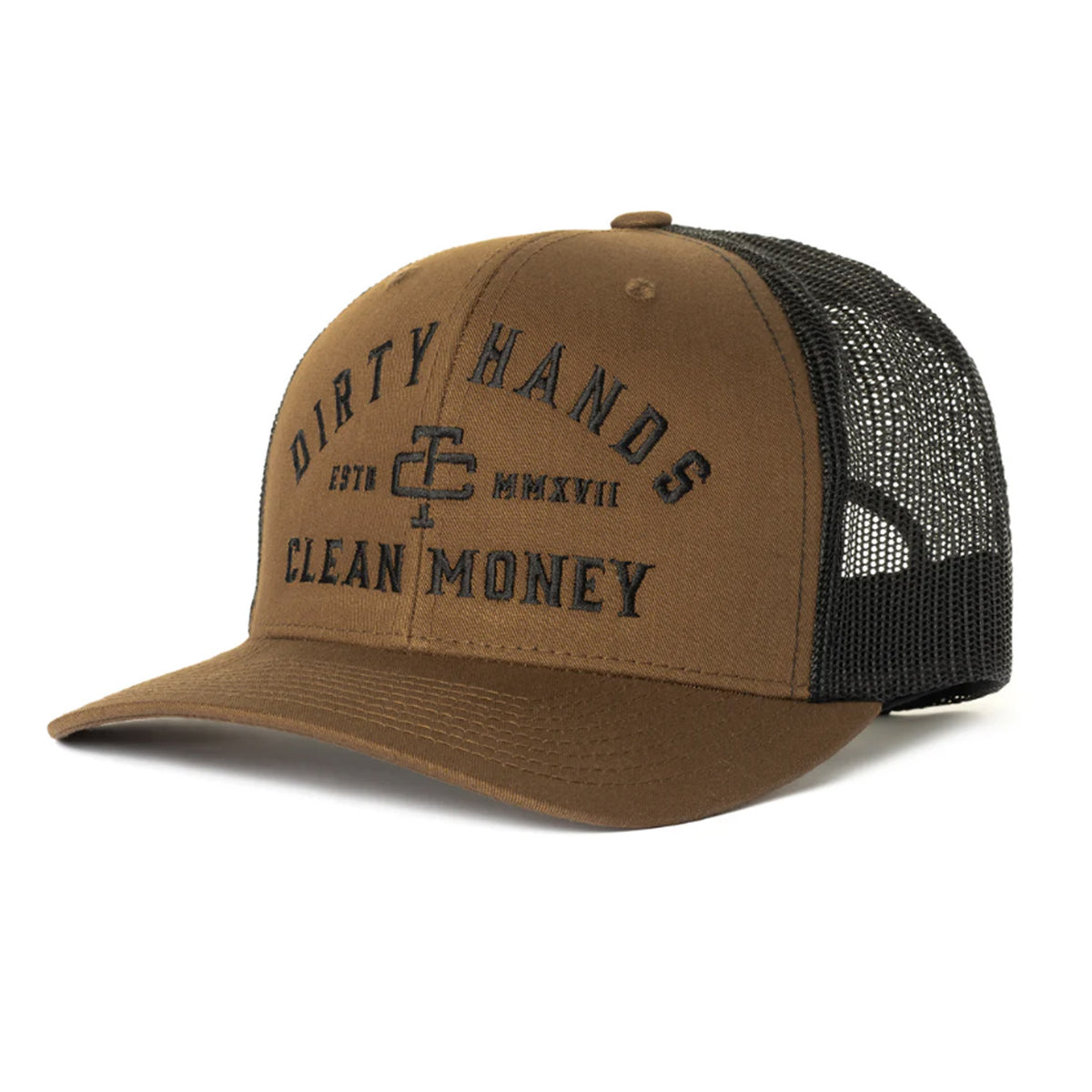 Troll Co. Catena &quot;Dirty Hands Clean Money&quot; Curved Brim Snapback Cap - Work World - Workwear, Work Boots, Safety Gear