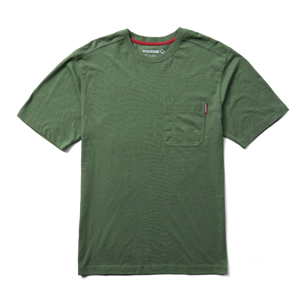 Wolverine Men&#39;s Classic Pocket Short Sleeve T-Shirt - Work World - Workwear, Work Boots, Safety Gear