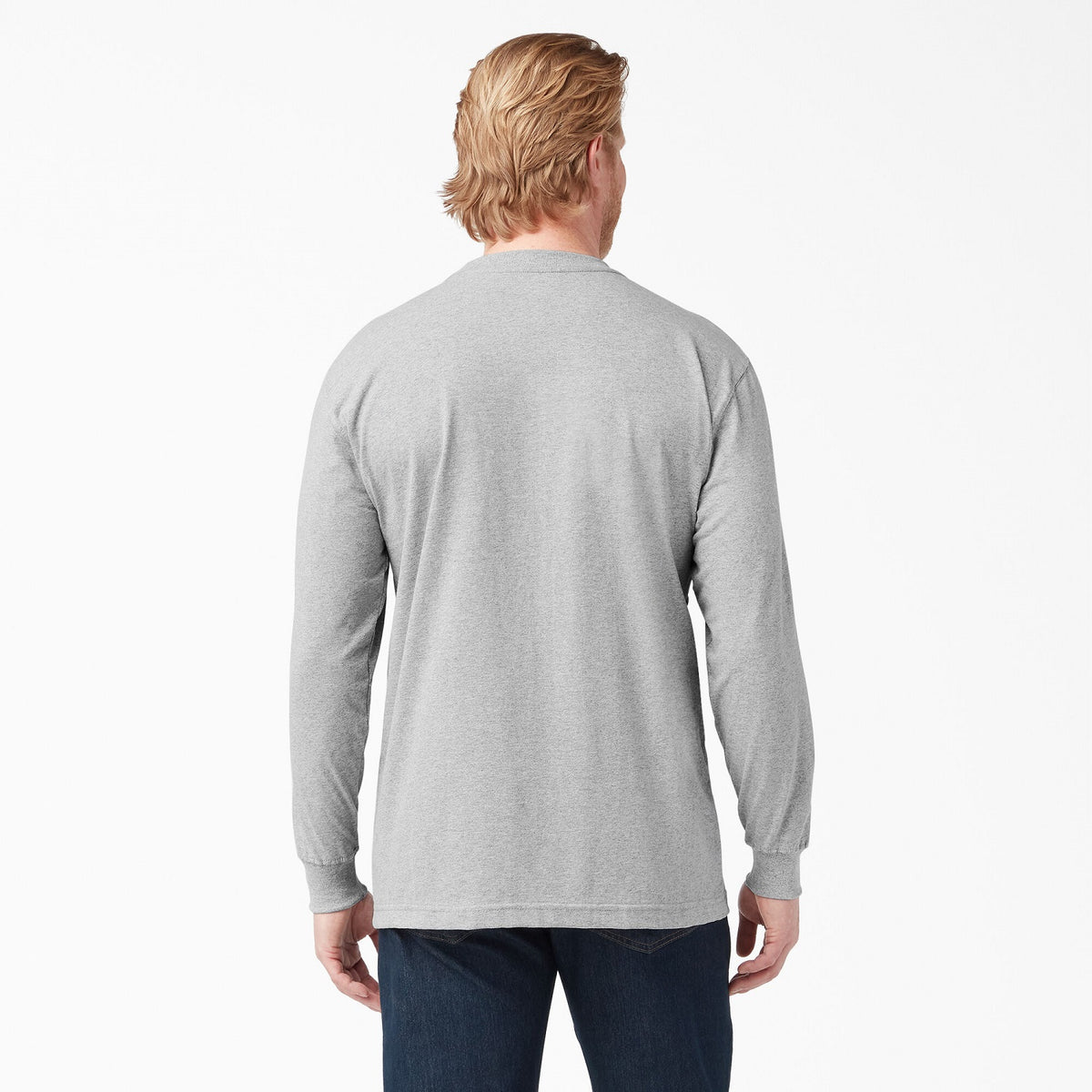 Dickies Men&#39;s Heavyweight Long Sleeve Crew Neck T-Shirt - Work World - Workwear, Work Boots, Safety Gear