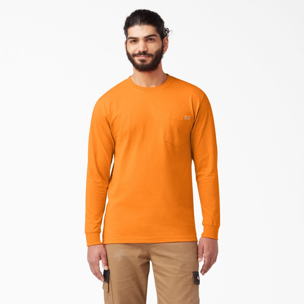 Dickies Men&#39;s Heavyweight Long Sleeve Crew Neck T-Shirt - Work World - Workwear, Work Boots, Safety Gear