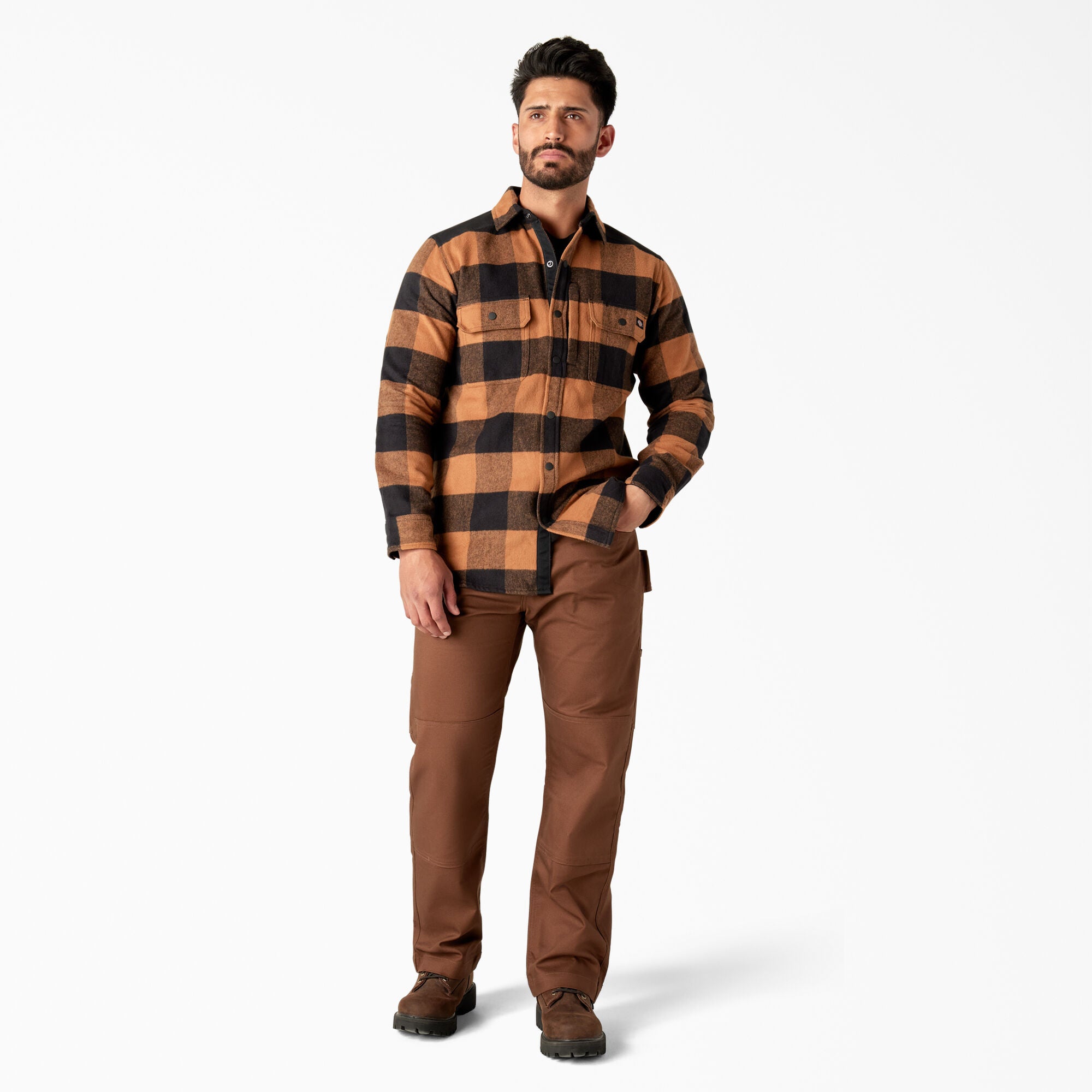 Dickies Men's Performance Brawny Flannel Long Sleeve Shirt - Work