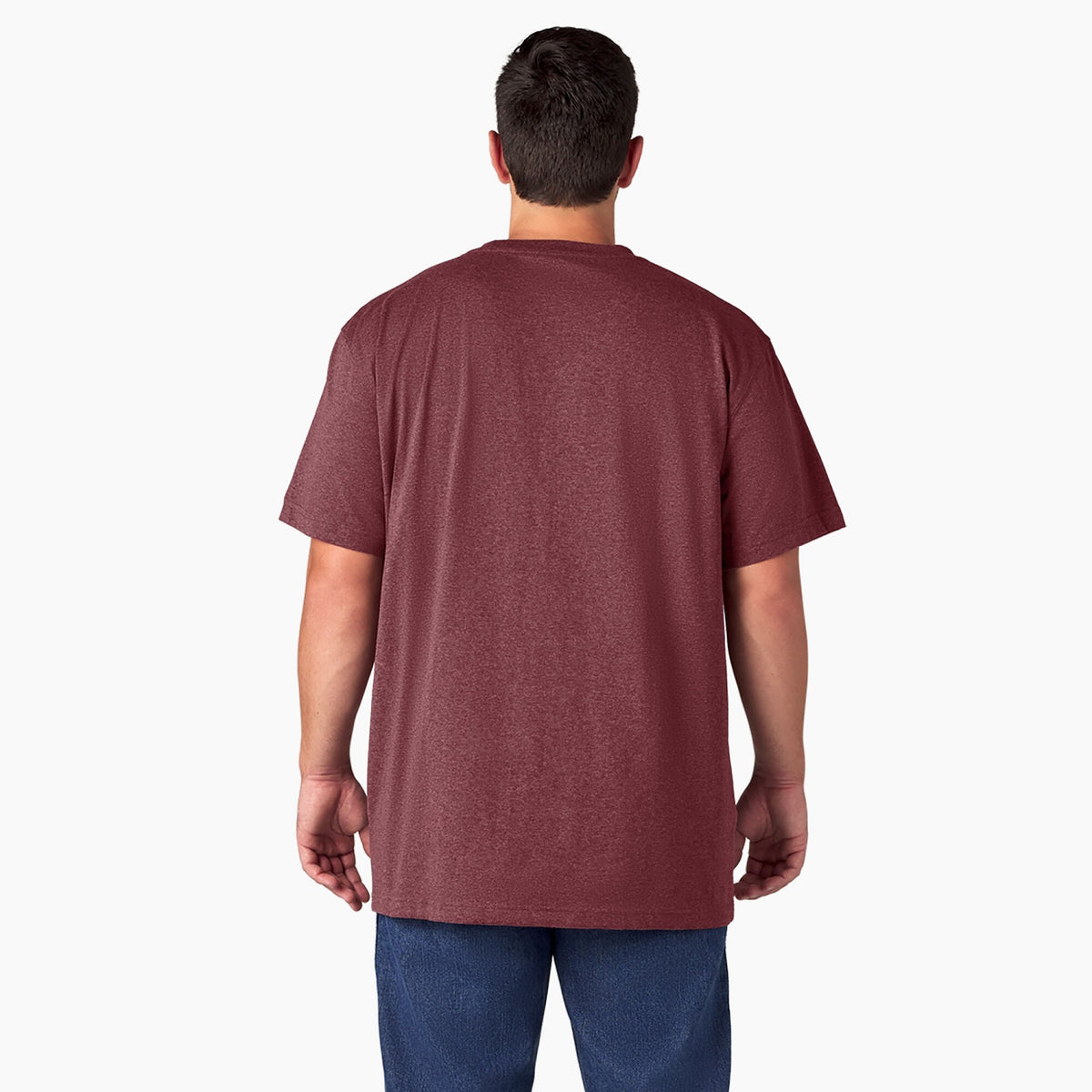 Dickies Men&#39;s Heavyweight Heathered Short Sleeve Pocket T-Shirt - Work World - Workwear, Work Boots, Safety Gear