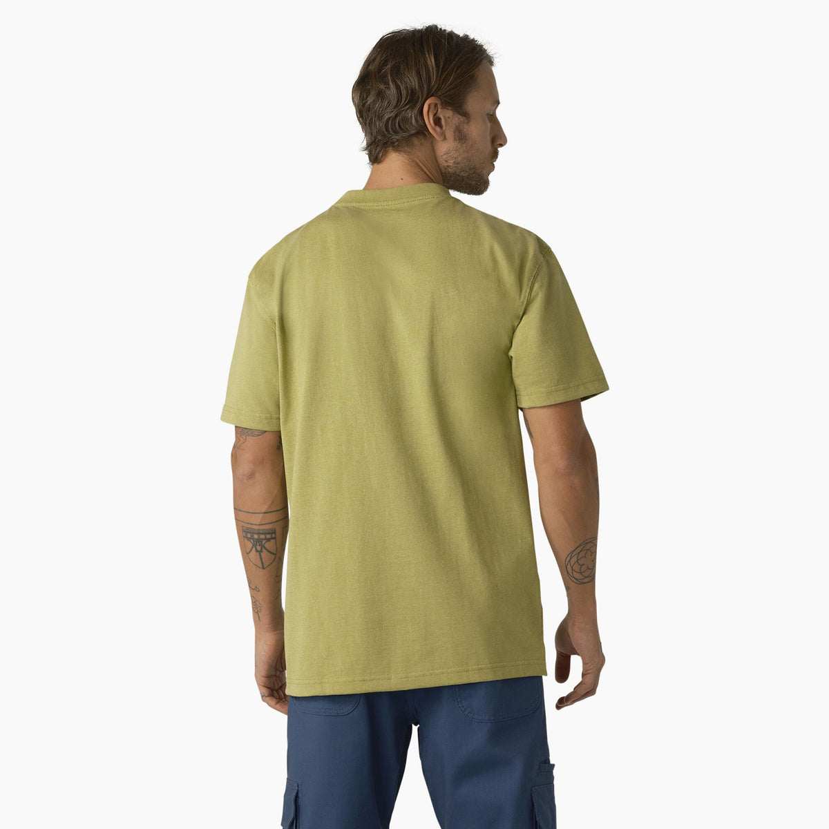 Dickies Men&#39;s Heavyweight Heathered Short Sleeve Pocket T-Shirt - Work World - Workwear, Work Boots, Safety Gear