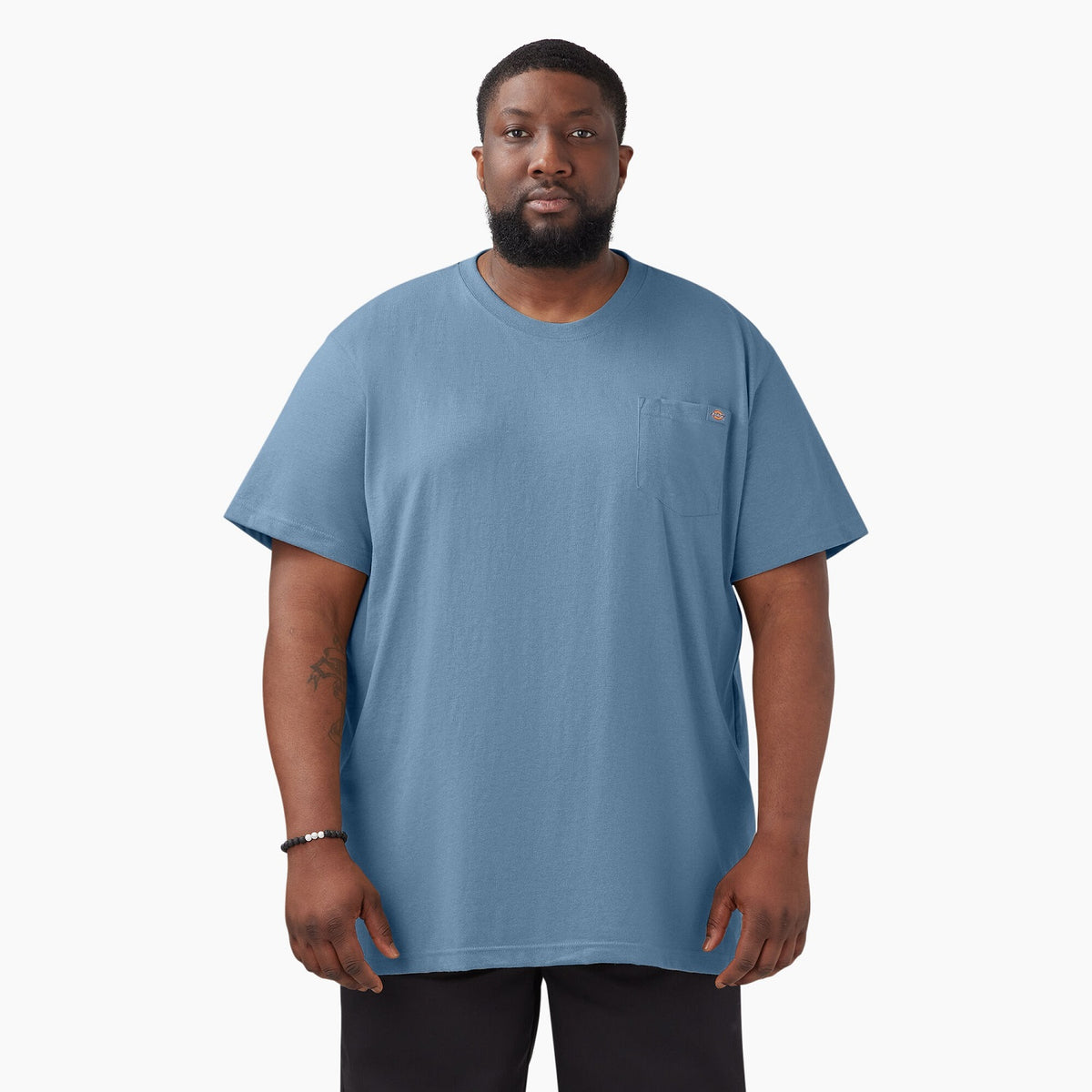 Dickies Men&#39;s Heavyweight Heathered Short Sleeve Pocket T-Shirt - Work World - Workwear, Work Boots, Safety Gear