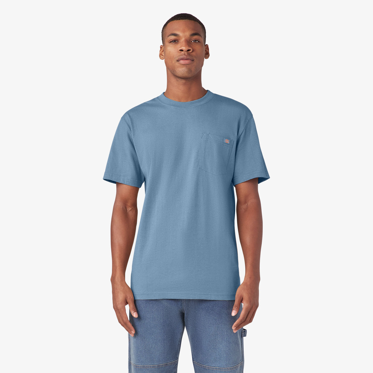 Dickies Men&#39;s Heavyweight Heathered Short Sleeve Pocket T-Shirt - Work World - Workwear, Work Boots, Safety Gear