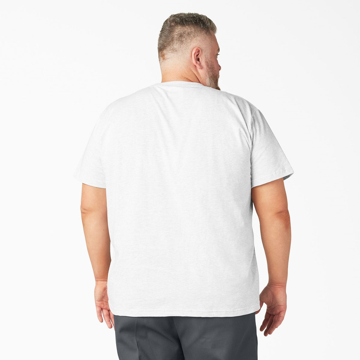 Dickies Men&#39;s Heavyweight Short Sleeve Pocket T-Shirt_Ash Gray - Work World - Workwear, Work Boots, Safety Gear