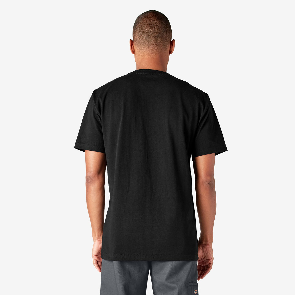 Dickies Men&#39;s Heavyweight Short Sleeve Pocket T-Shirt_Black - Work World - Workwear, Work Boots, Safety Gear