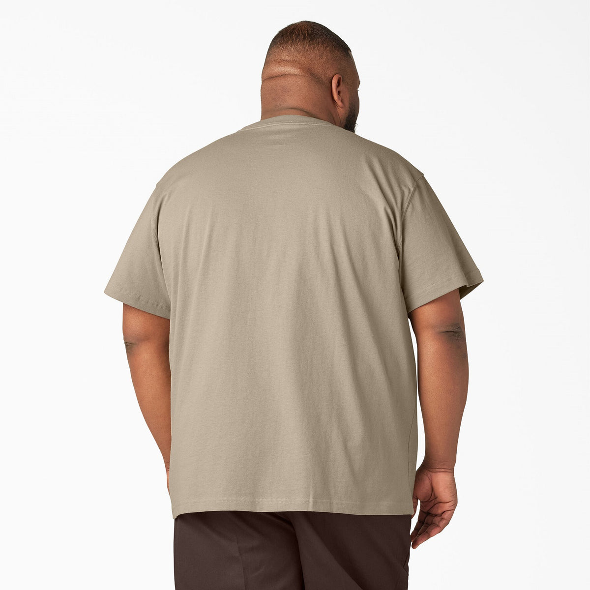 Dickies Men&#39;s Heavyweight Short Sleeve Pocket T-Shirt_Desert Sand - Work World - Workwear, Work Boots, Safety Gear