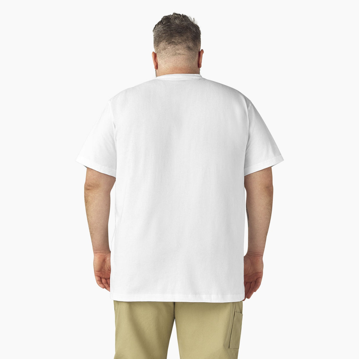 Dickies Men&#39;s Heavyweight Short Sleeve Pocket T-Shirt_White - Work World - Workwear, Work Boots, Safety Gear