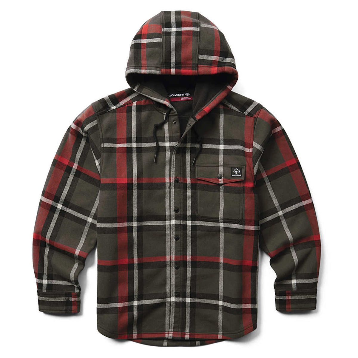 Wolverine Men&#39;s Bucksaw Bonded Flannel Shirt Jac - Work World - Workwear, Work Boots, Safety Gear