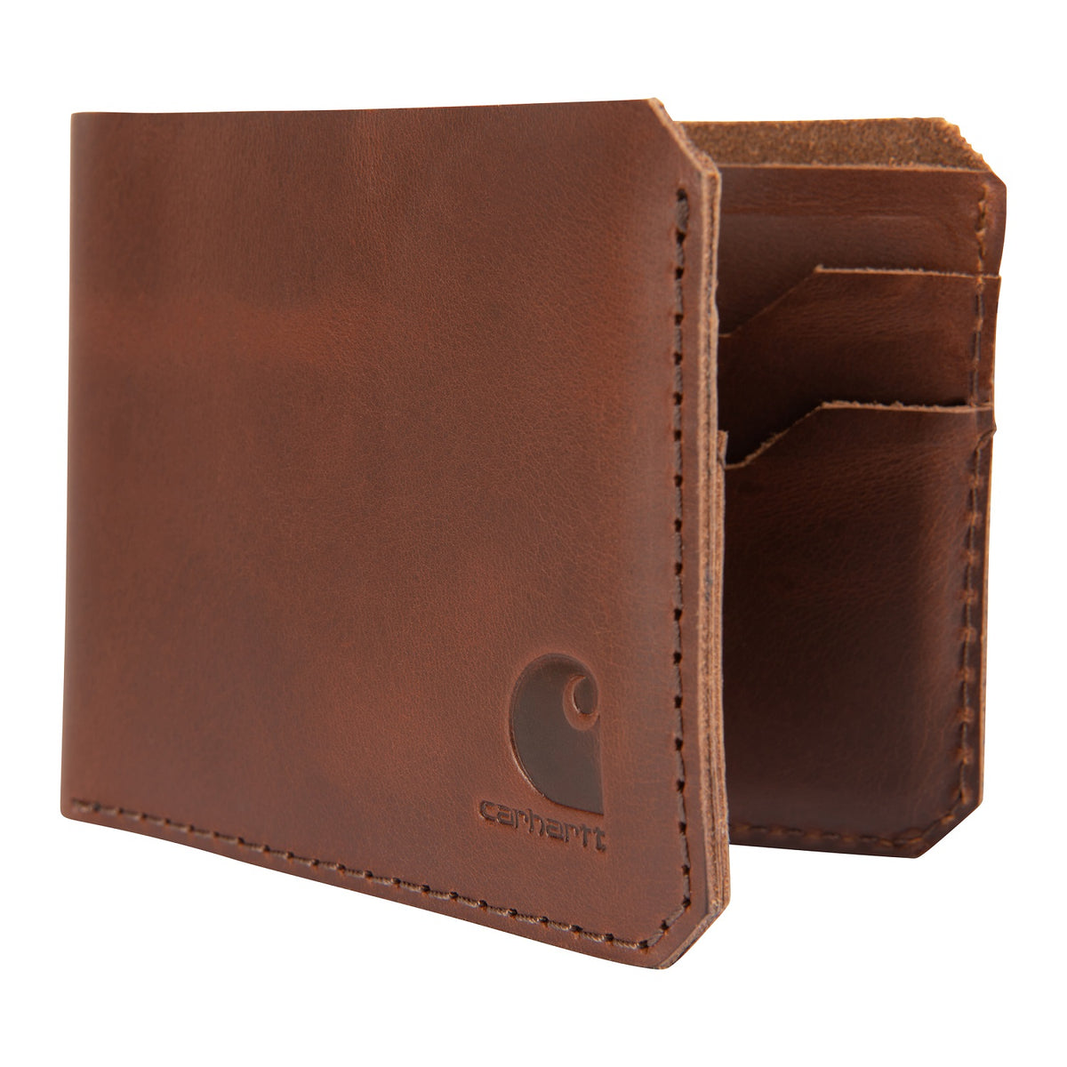 Carhartt Craftsman Leather Logo Bifold Wallet - Work World - Workwear, Work Boots, Safety Gear