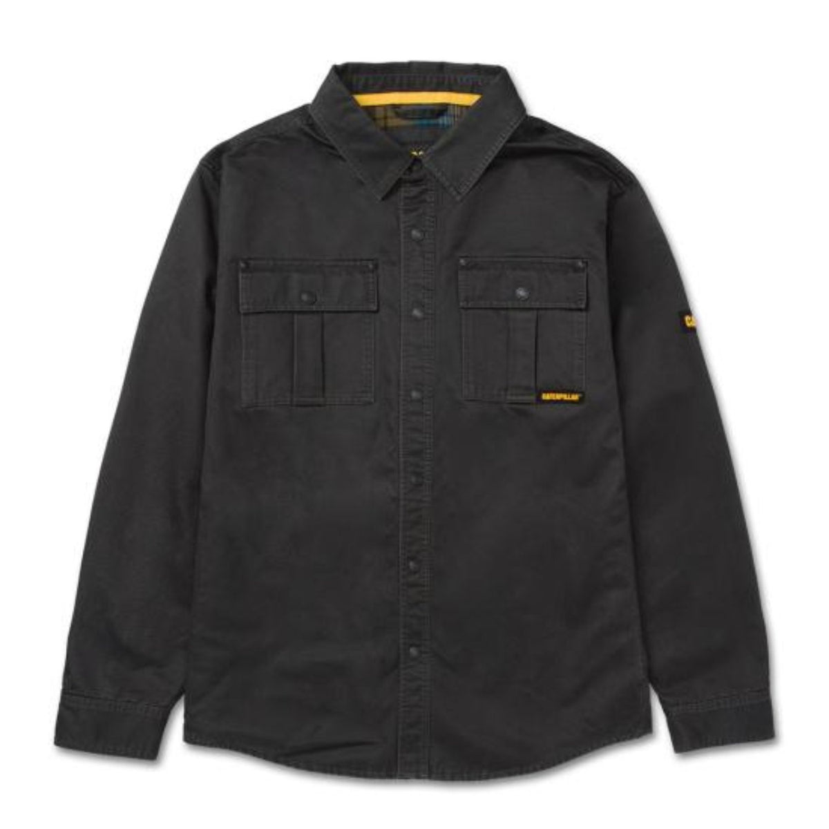 CAT Men&#39;s Waxed Cotton Snap-Front Shirt Jacket - Work World - Workwear, Work Boots, Safety Gear