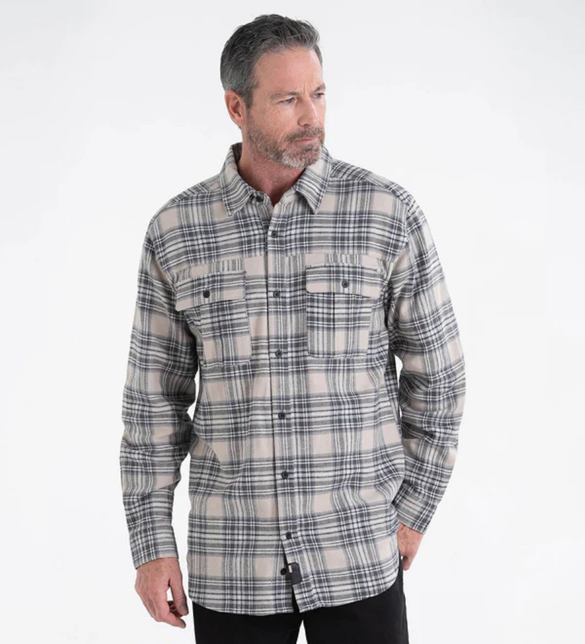 Thorogood Men&#39;s Heavyweight Brushed Flannel Button-Down Long Sleeve Work Shirt - Work World - Workwear, Work Boots, Safety Gear