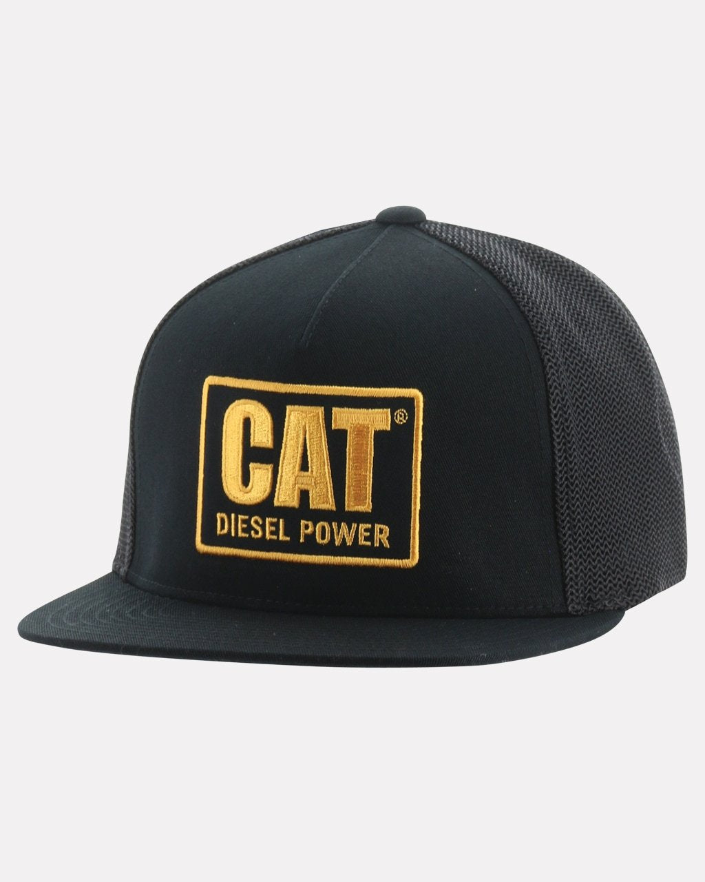 CAT Men\'s Diesel Power Patch World Work Bill Flat - Cap