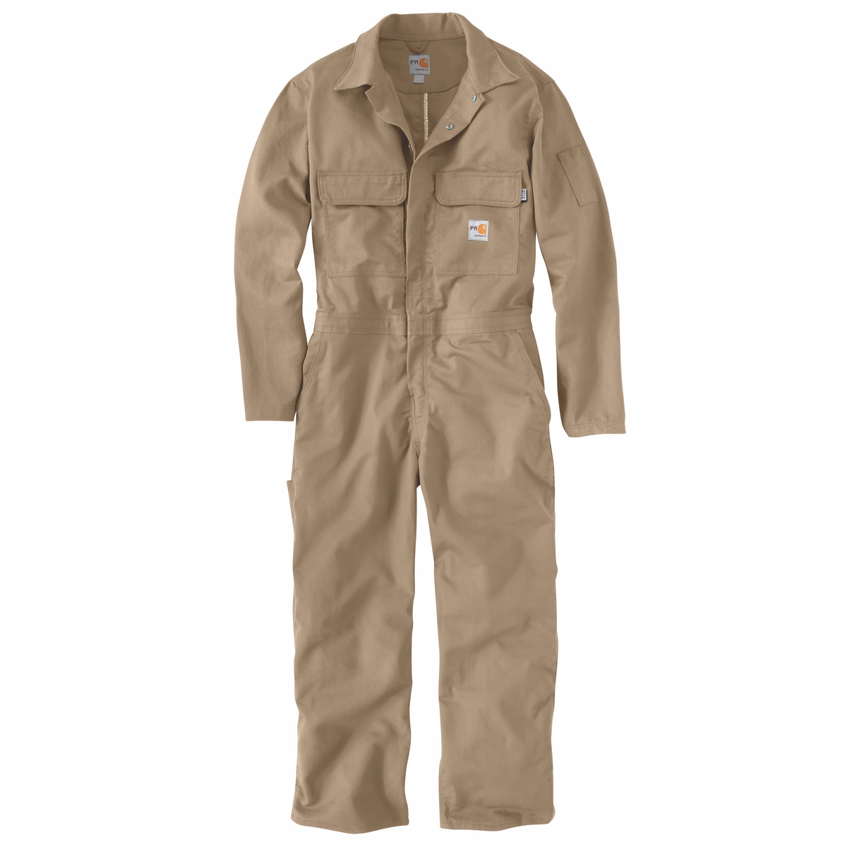 Carhartt Men&#39;s Flame Resistant Twill Coverall_Khaki - Work World - Workwear, Work Boots, Safety Gear