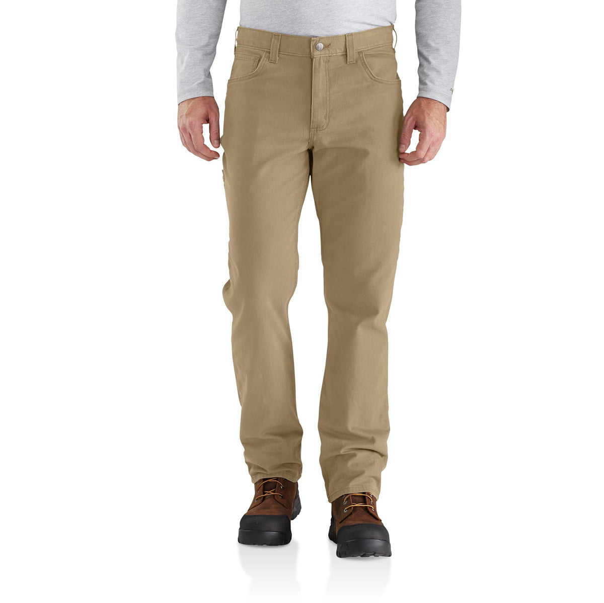 Carhartt Men&#39;s Rugged Flex® Rigby Five Pocket Pant_Dark Khaki - Work World - Workwear, Work Boots, Safety Gear