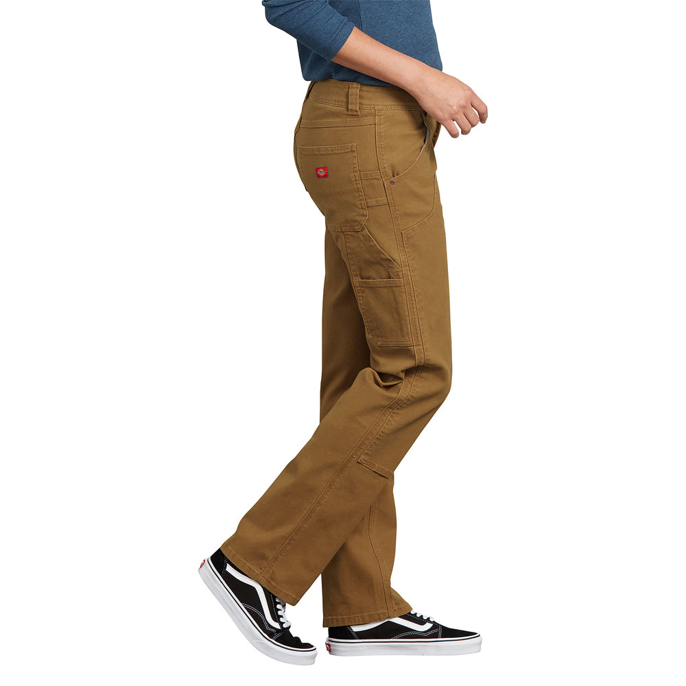 Dickies Women's Washed Stretch Double-Front Carpenter Pant - Work World