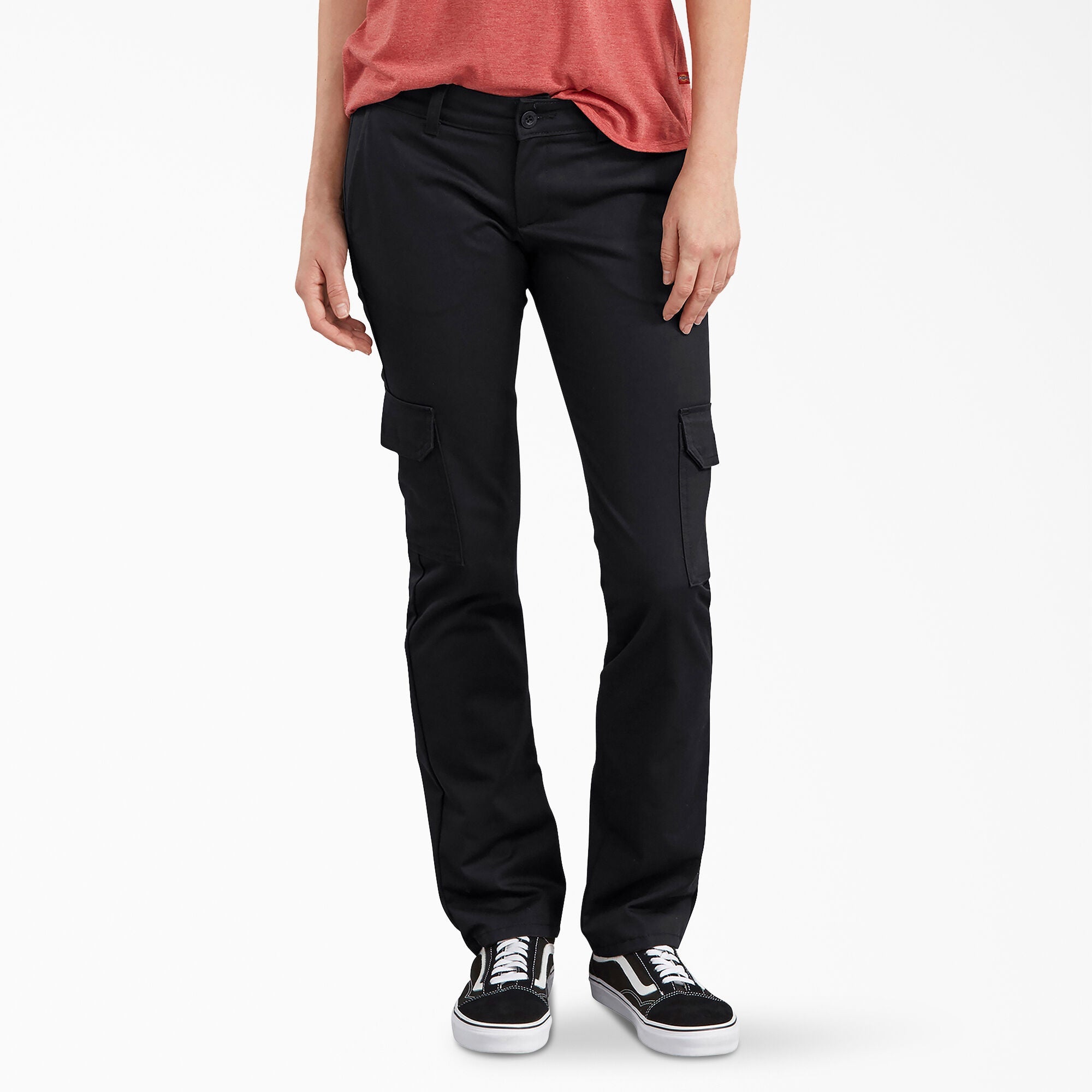 Women's FLEX Relaxed Fit Hickory Stripe Carpenter Pants - Dickies US