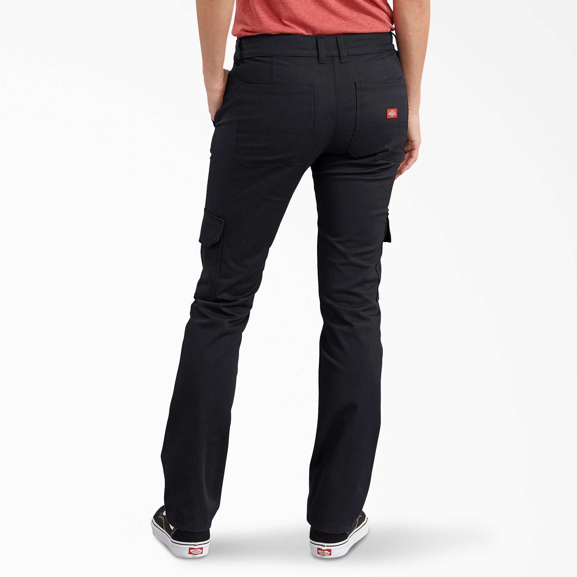 Dickies Women's Slim Fit Mid-Rise Stretch Duck Carpenter Pants at